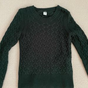 Jcrew green sweater